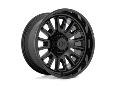 XD Rover Satin Black with Gloss Black Lip 8-Lug Wheel; 20x9; 0mm Offset (08-10 F-250 Super Duty)