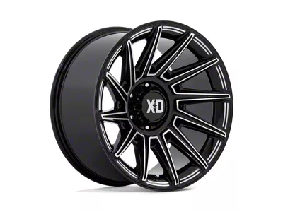 XD Specter Gloss Black Milled 8-Lug Wheel; 20x10; -18mm Offset (08-10 F-250 Super Duty)