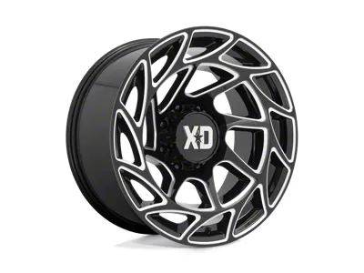 XD Onslaught Gloss Black Milled 8-Lug Wheel; 20x10; -18mm Offset (08-10 F-350 Super Duty SRW)