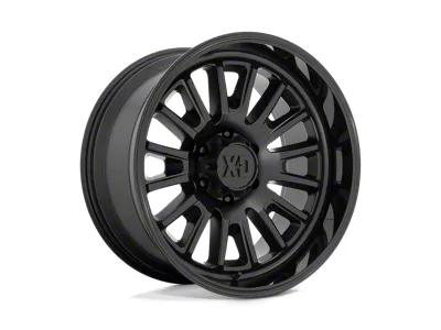 XD Rover Satin Black with Gloss Black Lip 8-Lug Wheel; 20x9; 18mm Offset (08-10 F-350 Super Duty SRW)