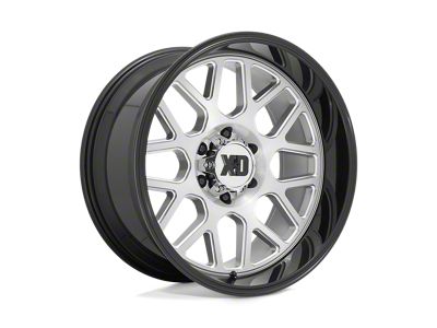 XD Grenade II Brushed Milled with Gloss Black Lip 6-Lug Wheel; 20x9; 0mm Offset (09-14 F-150)