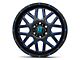 XD Grenade Satin Black Milled with Blue Clear Coat 6-Lug Wheel; 20x9; 18mm Offset (09-14 F-150)