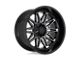 XD Gunner Gloss Black Machined with Gray Tint 6-Lug Wheel; 22x12; -44mm Offset (09-14 F-150)