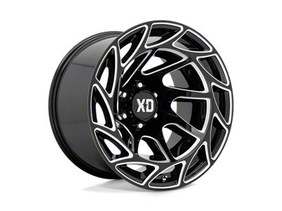 XD Onslaught Gloss Black Milled 6-Lug Wheel; 20x12; -44mm Offset (09-14 F-150)