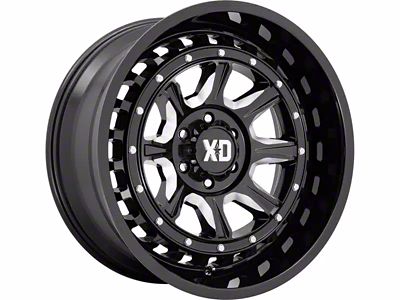 XD Outlander Gloss Black Milled 6-Lug Wheel; 20x10; -18mm Offset (09-14 F-150)