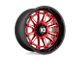 XD Phoenix Candy Red Milled with Black Lip 6-Lug Wheel; 20x9; 0mm Offset (09-14 F-150)