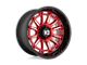 XD Phoenix Candy Red Milled with Black Lip 6-Lug Wheel; 20x9; 18mm Offset (09-14 F-150)