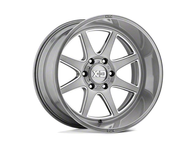 XD Pike Titanium Brushed Milled 6-Lug Wheel; 20x9; 18mm Offset (09-14 F-150)