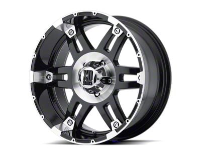 XD Spy Gloss Black Machined 6-Lug Wheel; 17x8; 18mm Offset (09-14 F-150)