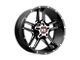 XD Clamp Gloss Black Milled 5-Lug Wheel; 20x12; -44mm Offset (09-18 RAM 1500)