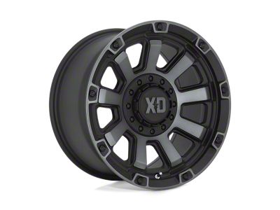 XD Gauntlet Satin Black with Gray Tint 5-Lug Wheel; 20x10; -18mm Offset (09-18 RAM 1500)