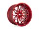 XD Gunner Candy Red Milled 5-Lug Wheel; 20x10; -18mm Offset (09-18 RAM 1500)