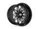 XD Gunner Gloss Black Milled 5-Lug Wheel; 20x10; -18mm Offset (09-18 RAM 1500)