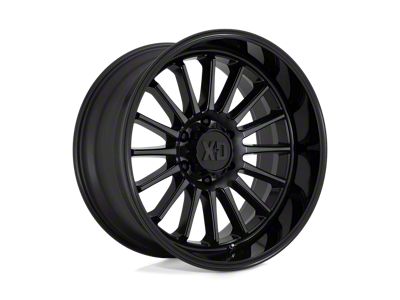 XD Whiplash Gloss Black with Gray Tint 5-Lug Wheel; 20x10; -18mm Offset (09-18 RAM 1500)
