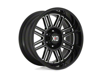 XD Cage Gloss Black Milled 8-Lug Wheel; 22x10; -18mm Offset (10-18 RAM 2500)