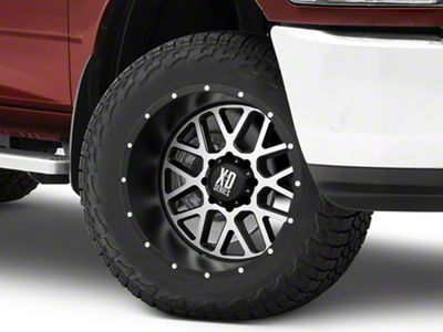 XD Grenade Satin Black Machined Face 8-Lug Wheel; 20x10; -24mm Offset (10-18 RAM 2500)