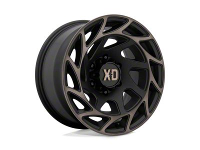 XD Onslaught Satin Black with Bronze Tint 8-Lug Wheel; 20x12; -44mm Offset (10-18 RAM 3500 SRW)