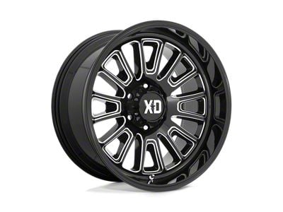 XD Rover Gloss Black Milled 8-Lug Wheel; 22x10; -18mm Offset (10-18 RAM 3500 SRW)