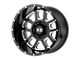 XD Delta Gloss Black Milled 8-Lug Wheel; 20x9; 0mm Offset (11-16 F-250 Super Duty)