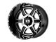 XD Fusion Gloss Black Machined 8-Lug Wheel; 20x12; -44mm Offset (11-16 F-250 Super Duty)
