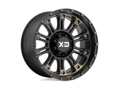 XD Hoss II Satin Black Machined Dark Tint 8-Lug Wheel; 20x9; 0mm Offset (11-16 F-250 Super Duty)