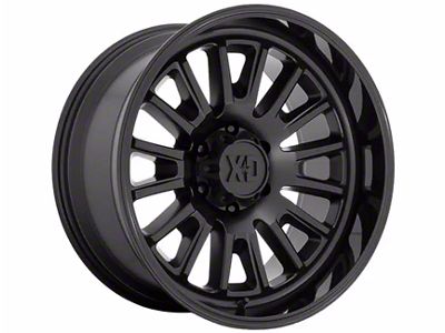 XD Rover Satin Black with Gloss Black Lip 8-Lug Wheel; 20x9; 0mm Offset (11-16 F-250 Super Duty)