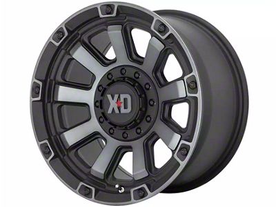 XD Gauntlet Satin Black with Gray Tint 8-Lug Wheel; 20x10; -18mm Offset (11-16 F-350 Super Duty SRW)