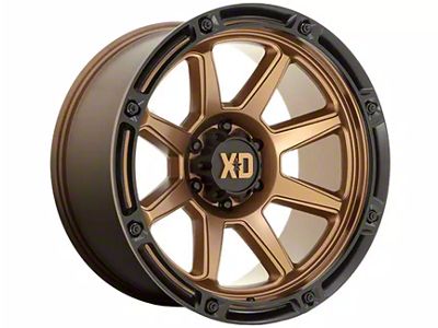 XD Titan Matte Bronze with Black Lip 8-Lug Wheel; 20x9; 18mm Offset (11-16 F-350 Super Duty SRW)