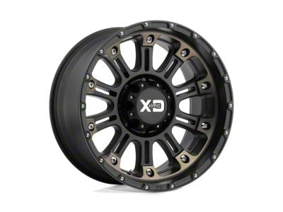 XD Hoss II Satin Black Machined Dark Tint 6-Lug Wheel; 20x9; -12mm Offset (14-18 Sierra 1500)