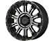 XD Hoss II Satin Black Machined Gray Tint 6-Lug Wheel; 18x9; 18mm Offset (14-18 Sierra 1500)