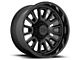 XD Rover Satin Black with Gloss Black Lip 6-Lug Wheel; 22x12; -44mm Offset (14-18 Sierra 1500)