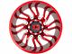 XD Tension Candy Red Milled 6-Lug Wheel; 22x10; -18mm Offset (14-18 Sierra 1500)