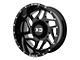 XD Fury Gloss Black Milled 6-Lug Wheel; 20x9; 0mm Offset (14-18 Silverado 1500)