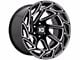 XD Onslaught Gloss Black Milled 6-Lug Wheel; 20x12; -44mm Offset (14-18 Silverado 1500)