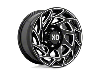 XD Onslaught Gloss Black Milled 6-Lug Wheel; 20x9; 0mm Offset (14-18 Silverado 1500)