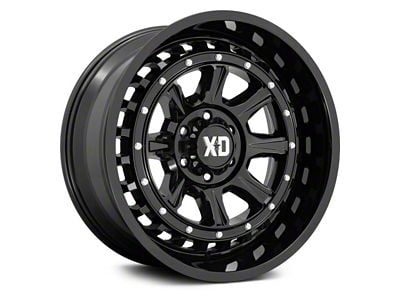 XD Outlander Gloss Black 6-Lug Wheel; 22x10; -18mm Offset (14-18 Silverado 1500)