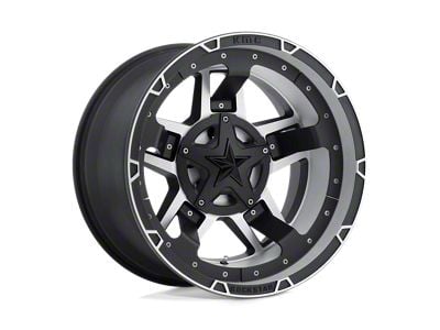 XD Rockstar III Matte Black Machined 6-Lug Wheel; 17x8; 20mm Offset (14-18 Silverado 1500)