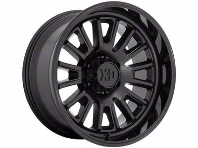 XD Rover Satin Black with Gloss Black Lip 6-Lug Wheel; 20x9; 0mm Offset (14-18 Silverado 1500)