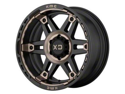 XD Spy II Satin Black Dark Tint 6-Lug Wheel; 20x10; -18mm Offset (14-18 Silverado 1500)