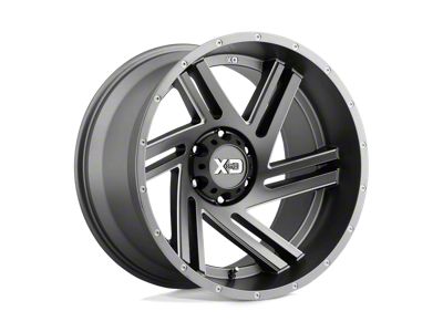 XD Swipe Satin Gray Milled 6-Lug Wheel; 20x10; -18mm Offset (14-18 Silverado 1500)