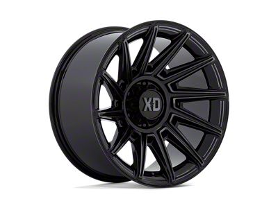 XD Specter Gloss Black with Gray Tint 8-Lug Wheel; 20x10; -18mm Offset (15-19 Sierra 2500 HD)