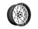 XD Grenade 2 Brushed Milled with Gloss Black Lip 6-Lug Wheel; 22x10; -18mm Offset (15-20 F-150)