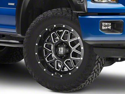 XD Grenade Satin Black Milled 6-Lug Wheel; 20x10; -24mm Offset (15-20 F-150)