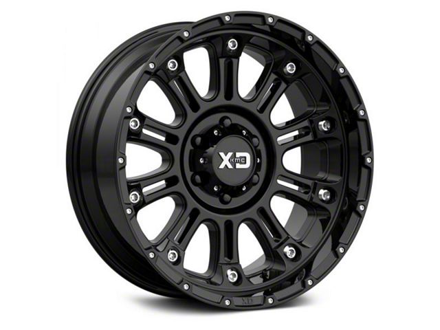 XD Hoss II Gloss Black 6-Lug Wheel; 18x9; 0mm Offset (15-20 F-150)