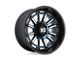 XD Phoenix Metallic Blue Milled with Black Lip 6-Lug Wheel; 20x9; 0mm Offset (15-20 F-150)