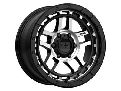 XD Recon Satin Black Machined 6-Lug Wheel; 18x8.5; 18mm Offset (15-20 F-150)