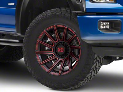 XD Specter Gloss Black with Red Tint 6-Lug Wheel; 20x10; -18mm Offset (15-20 F-150)