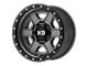 XD Fusion Off-Road Satin Gray with Satin Black Lip 8-Lug Wheel; 17x9; -12mm Offset (15-19 Sierra 2500 HD)