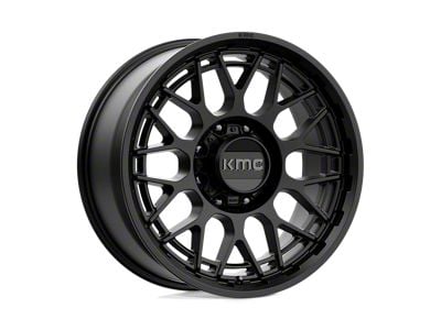 XD Grenade Gloss Black Milled Center with Chrome Lip 8-Lug Wheel; 22x12; -44mm Offset (15-19 Sierra 2500 HD)