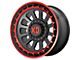 XD Omega Satin Black Machined with Red Tint 8-Lug Wheel; 20x10; -18mm Offset (15-19 Sierra 2500 HD)